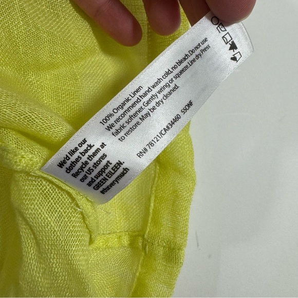 Eileen Fisher Organic Linen Top Sleeveless Scoop Neck - Picture 4 of 6